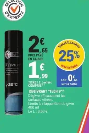 Promotion Exclusives de 4
Dégivrant : Découvrez l'Offre incontournable