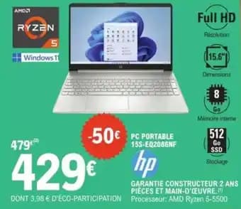 Promotion Exclusives de 7
Pc Portable : Découvrez l'Offre incontournable