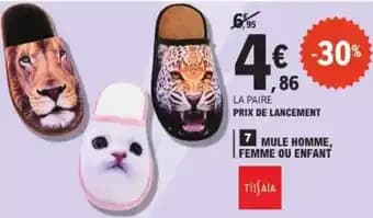 TISSAIA Mule homme, femme ou enfant