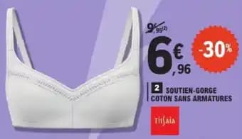 TISSAIA Soutien-gorge coton sans armatures