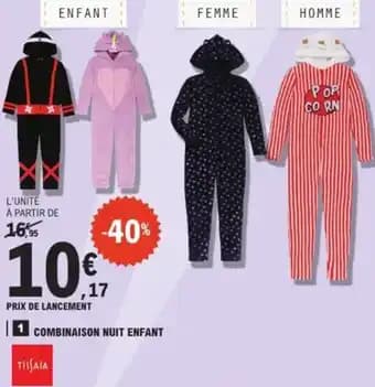 TISSAIA Combinaison nuit enfant