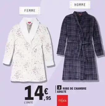 TISSAIA Robe de chambre adulte