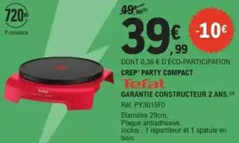 TEFAL Crep' party compact