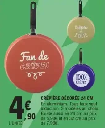 Crêpière décorée 24 cm