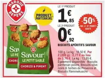 Promotion Exclusives de 1
Biscuits apéritifs : Découvrez l'Offre incontournable