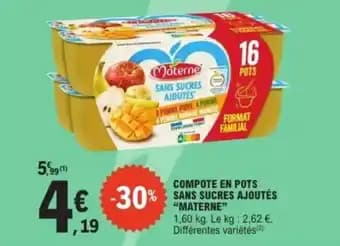 Promotion Exclusives de 6
Materne : Découvrez l'Offre incontournable