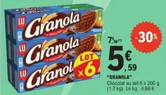 Promotion Exclusives de 15
Granola : Découvrez l'Offre incontournable
