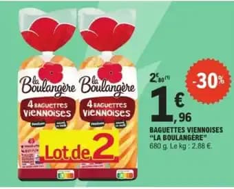 "LA BOULANGERE” Baguettes viennoises 650 g