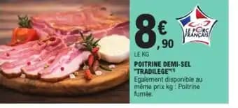 TRADILEGE Poitrine demi-sel 1 kg