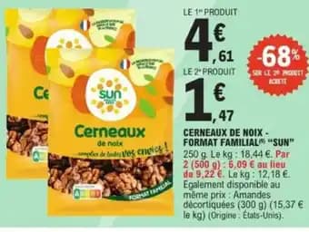 SUN Cerneaux de noix format familial 250 g