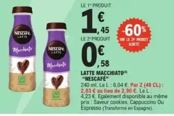 Promotion Exclusives de 2
Latte : Découvrez l'Offre incontournable