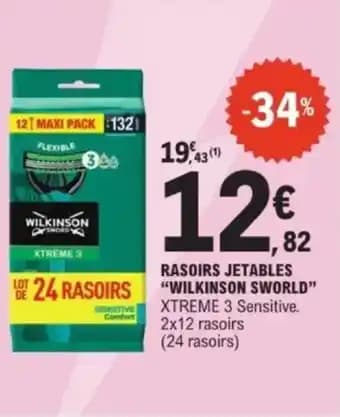 Promotion Exclusives de 2
Wilkinson rasoirs jetables : Découvrez l'Offre incontournable