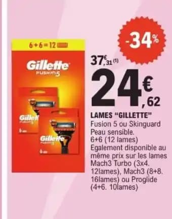 Promotion Exclusives de 5
Gillette lames : Découvrez l'Offre incontournable