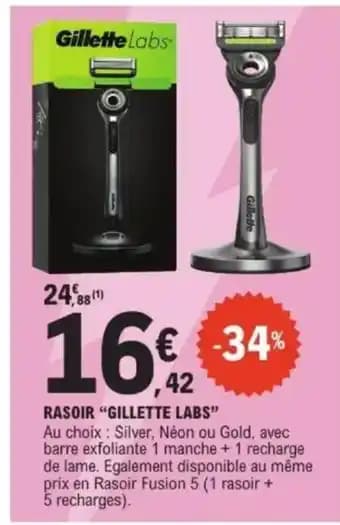 Promotion Exclusives de 1
Gillette labs : Découvrez l'Offre incontournable