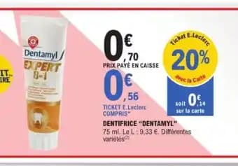 Promotion Exclusives de 44
Dentifrice : Découvrez l'Offre incontournable
