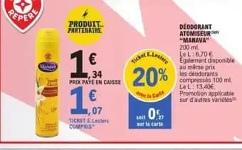 MANAVA Déodorant atomiseur