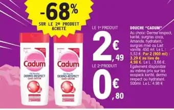 Promotion Exclusives de 12
Cadum : Découvrez l'Offre incontournable