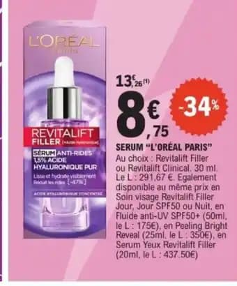 Promotion Exclusives de 17
Serum : Découvrez l'Offre incontournable