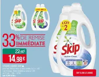 Promotion Exclusives de 63
Lessive liquide : Découvrez l'Offre incontournable