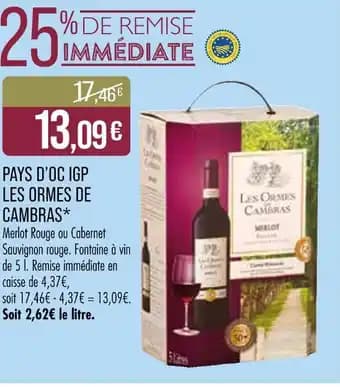 Promotion Exclusives de 2
Cambras : Découvrez l'Offre incontournable