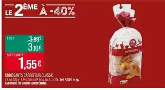 Promotion Exclusives de 13
Croissants : Découvrez l'Offre incontournable