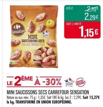 Promotion Exclusives de 56
Carrefour Sensation : Découvrez l'Offre incontournable