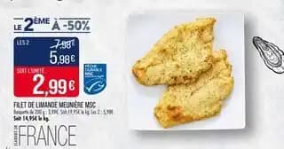 Promotion Exclusives de 1
Filet de limande : Découvrez l'Offre incontournable