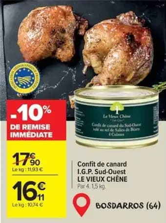 Promotion Exclusives de 15
Confit canard : Découvrez l'Offre incontournable