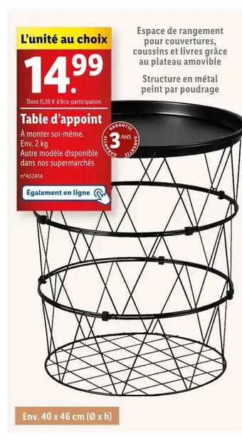 Promotion Exclusives de 3
Table d'appoint : Découvrez l'Offre incontournable