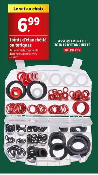 Joints d'étanchéité ou toriques