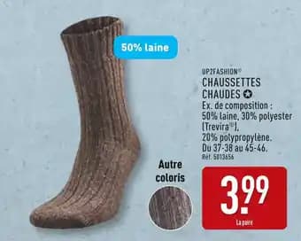 Promotion Exclusives de 62
Chaussettes : Découvrez l'Offre incontournable