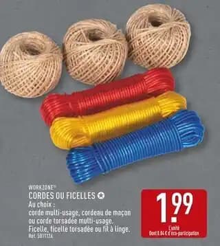 Promotion Exclusives de 1
Cordes : Découvrez l'Offre incontournable