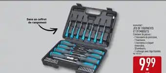 WORKZONE Jeu de tournevis et d'embouts