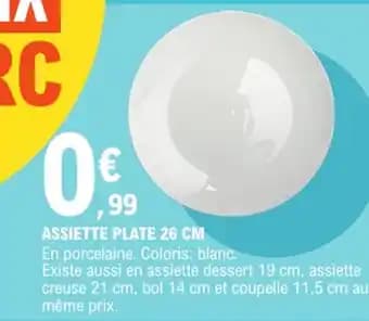 Promotion Exclusives de 2
Assiette plate : Découvrez l'Offre incontournable