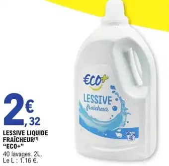 ECO+ Lessive Liquide Fraîcheur