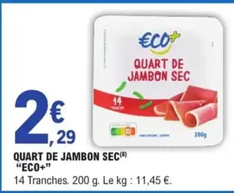 Promotion Exclusives de 12
Jambon sec : Découvrez l'Offre incontournable