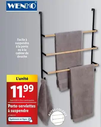 WENKO Porte-serviettes à suspendre