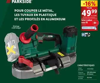 Parkside Scie à ruban sans fil