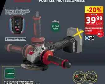 Promotion Exclusives de 5
Meuleuse sans fil : Découvrez l'Offre incontournable