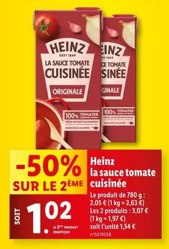 Promotion Exclusives de 3
Sauce tomate : Découvrez l'Offre incontournable