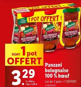Promotion Exclusives de 26
Panzani : Découvrez l'Offre incontournable
