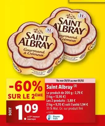 Promotion Exclusives de 4
Saint Albray : Découvrez l'Offre incontournable