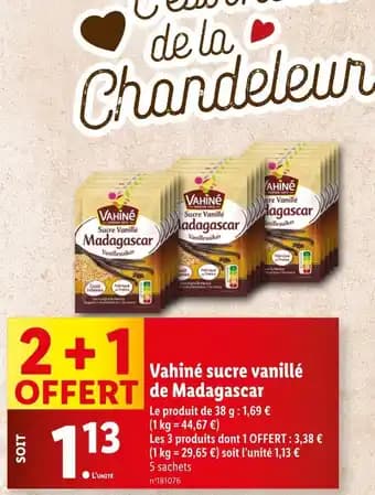 Promotion Exclusives de 11
Sucre vanille : Découvrez l'Offre incontournable