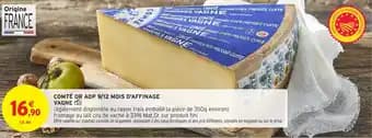 Comte or aop mois d'affinage vagne 1 kg