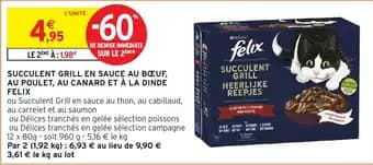 Succulent grill en sauce au bœuf au poulet au canard et à la dinde felix