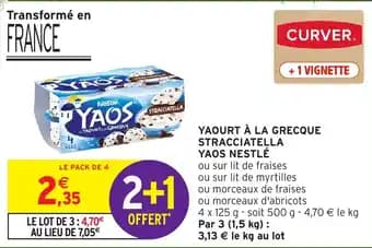 Promotion Exclusives de 10
Yaourt yaos : Découvrez l'Offre incontournable