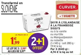 Promotion Exclusives de 2
Siggi's : Découvrez l'Offre incontournable