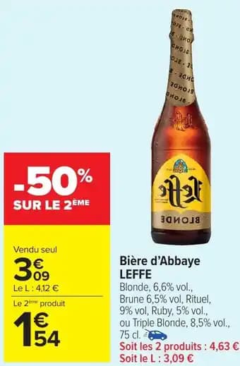 LEFFE Bière d'Abbaye 75 cl