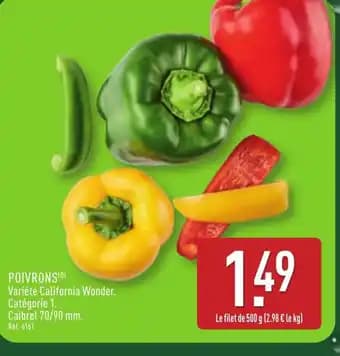 Promotion Exclusives de 2
Poivrons : Découvrez l'Offre incontournable
