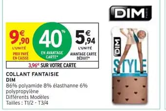Promotion Exclusives de 3
Collant fantaisie : Découvrez l'Offre incontournable